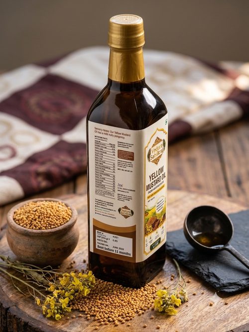 Vedura Satvikraj Pure Yellow Mustard Oil