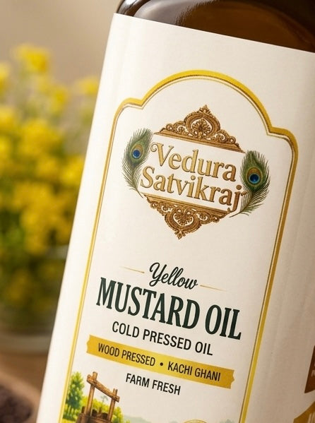 Vedura Satvikraj Pure Yellow Mustard Oil
