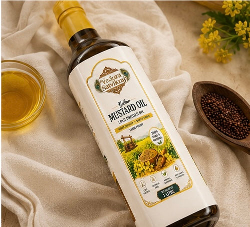 Vedura Satvikraj Pure Yellow Mustard Oil