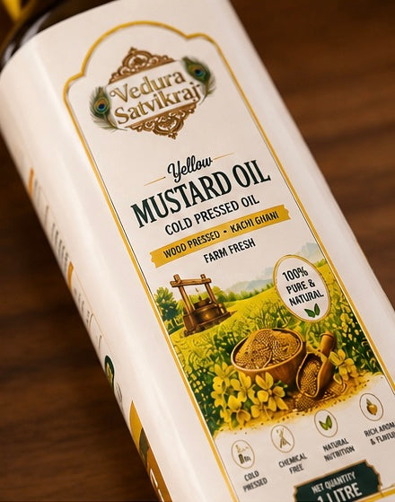 Vedura Satvikraj Pure Yellow Mustard Oil