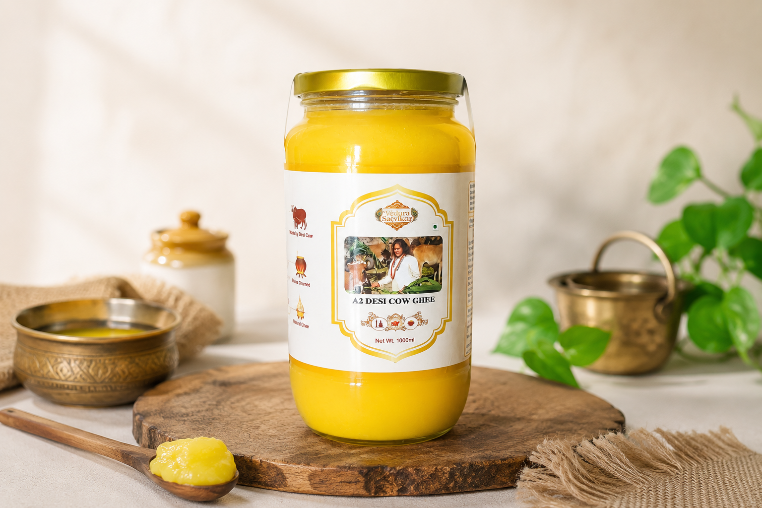 Vedura Satvikraj A2 Desi Cow Ghee